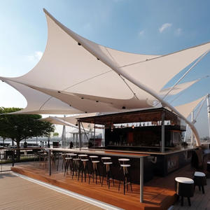 Ocio al aire libre Bar Café Terraza Sombrilla Toldo Paraguas Membrana arquitectónica extensible para aplicación de parque - Product Image 3