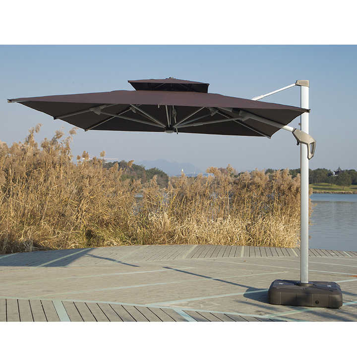 Sombrilla de Jardín en Voladizo Artiz, Parasol Grande de Estilo Romano, Aluminio, Muebles de Exterior Modernos, Sombrilla para Patio