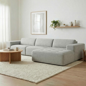 High Quality Tufting Seat Modern European Style L-Shape <b>Sofa</b> Soft and Comfortable for Villa Living Room - Product Image 1