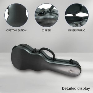 Estuche rígido para guitarra acústica con logotipo personalizado de fábrica OEM, bolsas para guitarra <span class=keywords><strong>PRS</strong></span>, mochila portátil para Violín con correas - Product Image 2