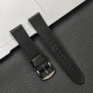 Bracelet de montre en cuir 20mm 22mm pour Samsung Galaxy Watch 6 Bracelet de montre de remplacement en cuir universel pour <span class=keywords><strong>Huawei</strong></span> - Product Image 3