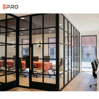 Nouvelle cloison acoustique moderne en verre pour bureau, cloison de séparation de bureau APRO 2024, dernier design Brooklyn