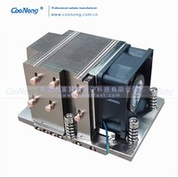 Coonong 6 caloduc refroidisseur de processeur prend en charge Sp5/Amd + multi-plate-forme 2U serveur boule de cuivre boîtier d'ordinateur ventilateur radiateur refroidissement