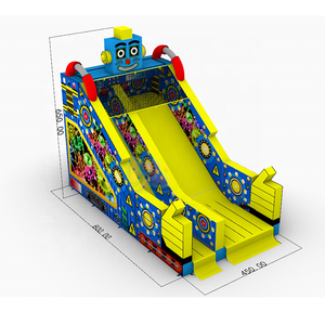 Parc aquatique gonflable commercial extérieur en PVC sur mesure, thème dessin animé, avec toboggan et aire de saut pour jardin, Moyen-Orient, <span class=keywords><strong>Robert</strong></span> - Product Image 1