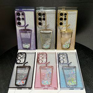 Nuovo creativo elettrolitico Glitter Cup sabbie mobili cassa del telefono per Samsung Galaxy S24 Ultra colorato cassa del telefono - Product Image 2