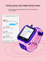 Tragbare Q12 Kinder-Smartwatch, SIM-Steckplatz, IPS-Bildschirm, SOS-Alarm-Tracking, Temperaturdetektor