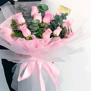 Nhà Máy Giá Rẻ Màu Tinh Khiết Phim Không Thấm Nước Bó Hoa Giấy Gói Matte Flowers Giấy Gói Cho Bao Bì - Product Image 6