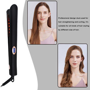 Infrarouge 450F Cheveux Lisseur Salon Kératine Traitement Planchas De Cabello Titane Ménage 2 en 1 Lissage Fer À Friser - Product Image 3