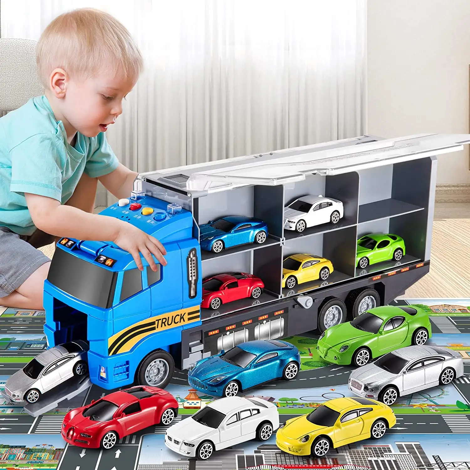 Mobil mainan logam miniatur, mobil mainan anak-anak, mobil balap, mainan diecast