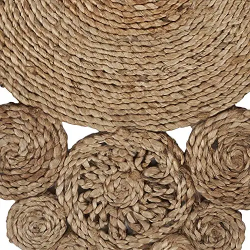 Wholesale High Quality Jute Braided 1'-4" x 6'-8" 2 Pieces table runner and placemat set For Kitchen Living Room Table Cover
