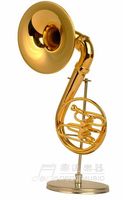 Plaqué or Mini Tuba Mini Cor Sousaphone Trompette Saxophone Cornet Or Musique Art