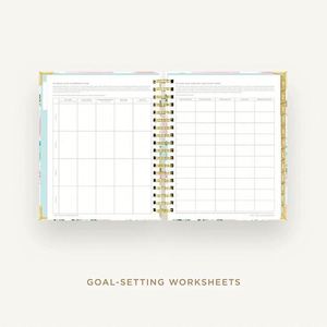 Cuaderno/Agenda Espiral A5 Personalizable Ecológico con Logotipo en Dorado, 80 Hojas, Diseño Floral Pequeño, Alta Estética - Product Image 3