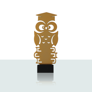 Estatua de metal búho 21,0 cm - Product Image 1
