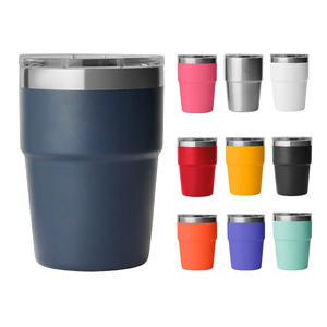 16 औंस डबल दीवार स्टेनलेस स्टील यात्रा मग वैक्यूम इन्सुलेट एस्प्रेसो कप 2-इन-1 स्लाइड ढक्कन पोर्टेबल थर्मस - Product Image 1
