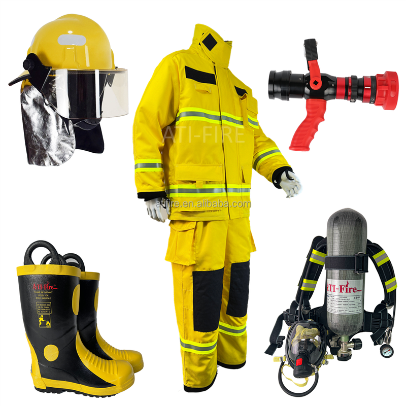 EN469 NOMEX Firefighting Suit Yellow Fireman