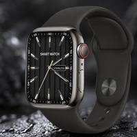 Reloj Inteligente U9LV1 Cuadrado de 2.01" con Pantalla TFT, Correa de Silicona, Llamadas por BT, NFC, Resistente al Agua IP67, Monitor de Ritmo Cardíaco, Rastreador de Actividad Física para Hombre