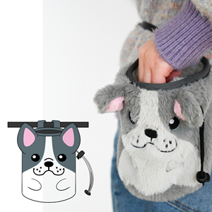 <span class=keywords><strong>Sac</strong></span> de magnésie pour l'escalade en peluche animale personnalisé, doux et moelleux, avec cordon de serrage, taille personnalisée pour salle d'escalade - Product Image 1
