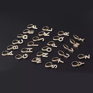 <span class=keywords><strong>Gaby</strong></span>-Aro para la nariz de acero inoxidable para mujer, piercing para la nariz con letras colgantes, joyería para piercing - Product Image 4