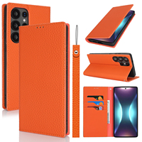 Étui portefeuille magnétique en similicuir avec support et porte-cartes pour Samsung Galaxy S26 Ultra, S25 Plus, S24, S23, S22