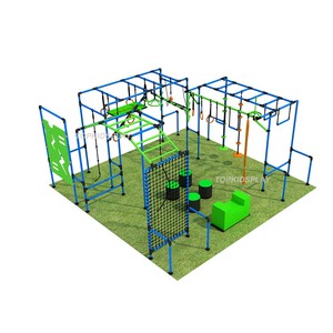 Parcours d'obstacles Ninja Warrior certifié TUV et ASTM pour enfants, équipement de terrain de jeu extérieur pour la cour - Product Image 5