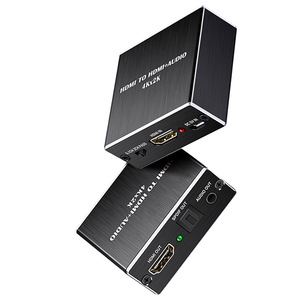 Divisor de Áudio 4K HD com Decodificação e Saída de Áudio Analógica Digital 3.5, Conversor Óptico SPDIF, Decodificador de Vídeo - Product Image 1