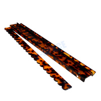 Support de Mahjong Tortoise Personnalisé en Acrylique Fait Main, Coquille de Tortue Ambre, Support de Mahjong Scallop pour Clubs et Organisateurs de Mahjong 20''21''
