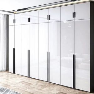 Modern <b>Long</b> Zinc Alloy Durable Door Pull Handle Gold <b>Wardrobe</b> Handles with Screws for Kitchen Bedroom - Product Image 1