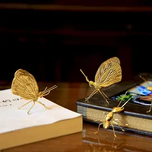 İskandinav yaratıcı ins rüzgar süsler hayvan dekorasyon yumuşak metal kelebek karınca süsler oturma odası dekorasyon toptan