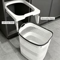 Panier à linge coulissant SH-ABC pour armoire, bac de rangement intégré pour vêtements sales, autres accessoires de mobilier