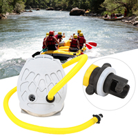 Pompe à air portable pour pieds, compacte, en plastique, pour la pêche, bateau gonflable, caoutchouc, kayak