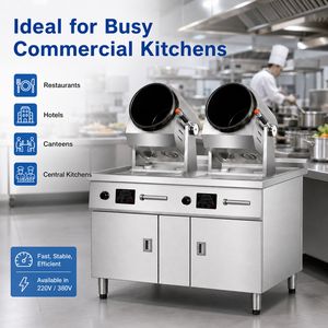 Máquina de Cocina por Inducción Automática de Alta Eficiencia con Doble Cabezal Electromagnético y Rotación de 360° °   Tambor Giratorio - Product Image 6