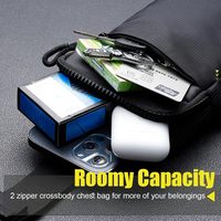 Sac bandoulière personnalisé en polyester, impression logo OEM, sac de poitrine transversal, petit sac promotionnel pour cadeaux et branding