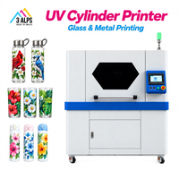Imprimante UV cylindrique haute vitesse, machine d'impression jet d'encre UV rotative pour gobelets et bouteilles en verre