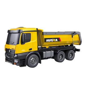 <span class=keywords><strong>HUINA</strong></span> <span class=keywords><strong>TOYS</strong></span> <span class=keywords><strong>1573</strong></span> Camión de Volteo de Aleación RC 1/14 10CH Vehículo de Construcción de Ingeniería a Control Remoto Juguete RTR Camión RC Regalo para Niño - Product Image 1