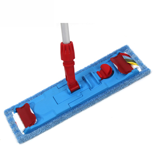 Telaio per <span class=keywords><strong>Mop</strong></span> Piatto Professionale Europeo, Misure <span class=keywords><strong>40cm</strong></span> e 50cm, Set Completo con Panno in Microfibra e Manico in Alluminio - Product Image 3