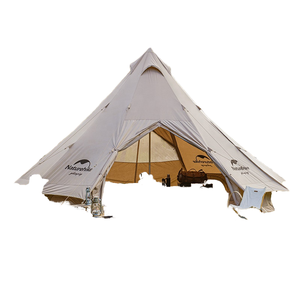 Tente de glamping pyramidale en toile et aluminium pour quatre saisons, modèle Outdoor Brighten 20 - Product Image 1