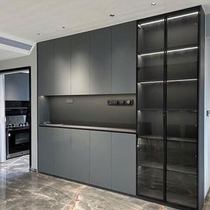 Aimsp Custom Luxury Sideboard <b>Wine</b> Bar <b>Cabinet</b> Designs Furniture Dining Room Set - Product Image 2