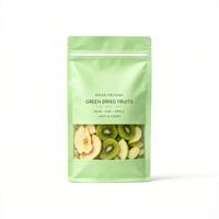 Sachet refermable à fermeture éclair pour fruits secs, emballage alimentaire, pochettes de conservation, impression de logo personnalisée