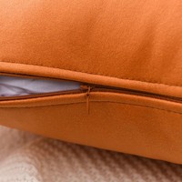 Coussin lombaire carré pour voiture en tissu technique PP coton, couleur orange émeu, style luxe léger, tailles personnalisables, style naturel frais, origine Chine