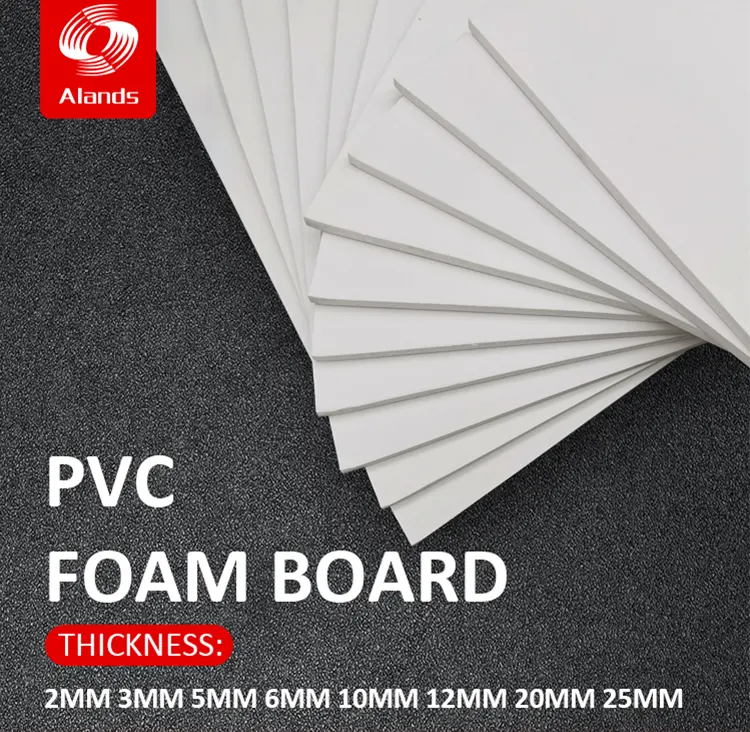 Folha de espuma de PVC colorida Alands 4X8 tamanho/placa de espuma de PVC para móveis 18mm 1220x2440mm