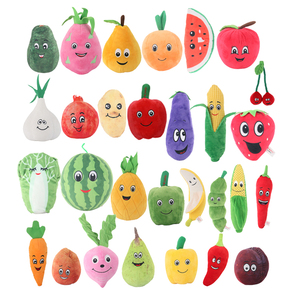 D KING Fabricant Légumes En Peluche Fruits En Peluche Jouets Pour Animaux En Forme De Fraise Chien Jouets Grinçants - Product Image 1