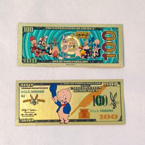 Set de Regalo Coleccionable de 16 Billetes con Lámina Dorada de los Looney Tunes, Personajes de Dibujos Animados - Product Image 4