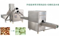 Automatische uienschil- en wortelsnijmachine China levering fruit- en groenteschilmachines