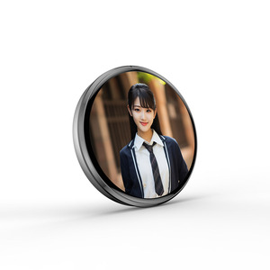2026 Gisen Electronic Display Touchscreen Rotatable <b>Rechargeable</b> <b>Battery</b> Plastic Body 1.85 Smart Digital Photo e-Badge Badge - Product Image 4