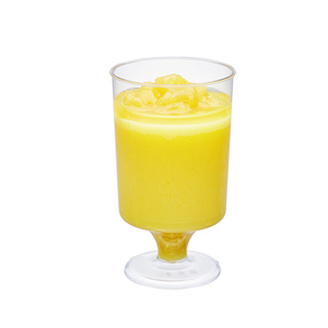 Gobelet transparent Mingyu à pied haut pour <span class=keywords><strong>mousse</strong></span>, pudding, dessert – Contenant jetable de haute qualité en PS pour boissons - Product Image 1