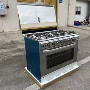 Freestanding Stainless Steel 900mm Five Burner Electric/Gas Convection Oven with 120L Capacity Free Spare Parts - Product Image 3