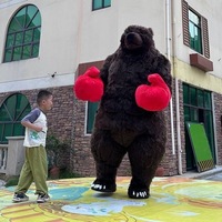 Costume de Mascotte Gonflable Gorille 2m 2.6m, Costume de Dessin Animé King Kong Gonflable avec Ventilateur à Piles, Fabriqué en Chine ODM