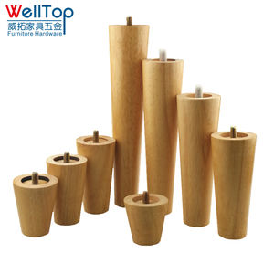 WELLTOP कस्टम फर्नीचर सामान लकड़ी के पैर सोफे पैर ठोस लकड़ी बिस्तर पैर VT-17.010 - Product Image 6