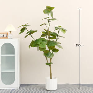 Gerçekçi bahçe peyzaj fabrika sıcak satmak yapay kalp yaprak <span class=keywords><strong>Ficus</strong></span> <span class=keywords><strong>Microcarpa</strong></span> ağacı toptan fiyat kapalı simülasyon dekor - Product Image 3