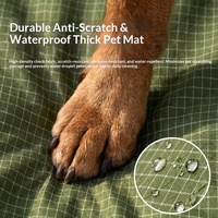 Coussin de voiture pour chien en tissu Oxford résistant à l'eau, aux taches et aux rayures, pour les voyages, niche portable pour chiens de petite, moyenne et grande taille